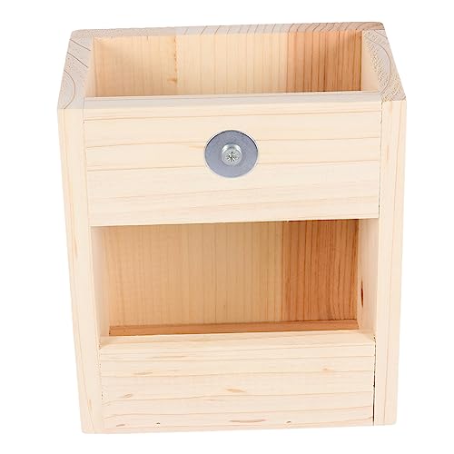 COLLBATH Kaninchen Bunny Heu Feeder Lebensmittel Krippe Holz Heu Krippe Rack Gras für Kaninchen Sicher Tier Feeder von COLLBATH