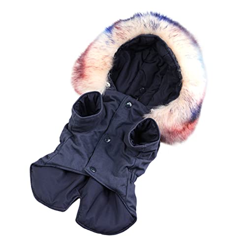 COLLBATH Haustier-Baumwollkleidung -Hoodie Cool Hundehaube Puffer Hundemäntel Welpen-Hoodie-Kleidung Hundemantel Mit Kapuze Warmer Hundemantel Hund Regenschirm Züchten Reine Baumwolle von COLLBATH