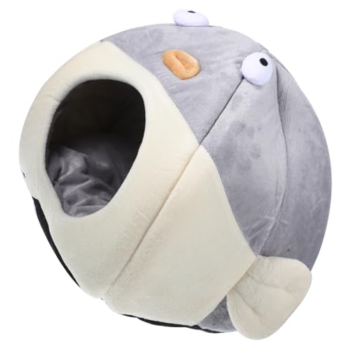 COLLBATH Haustier Katzenstreu Katze Baumwollhaus warmes Haustier beheizte Katzenmatte beheiztes katzenhaus pet Bed petbett halbgeschlossenes Katzennest Schlafbett für Haustiere Flanell von COLLBATH