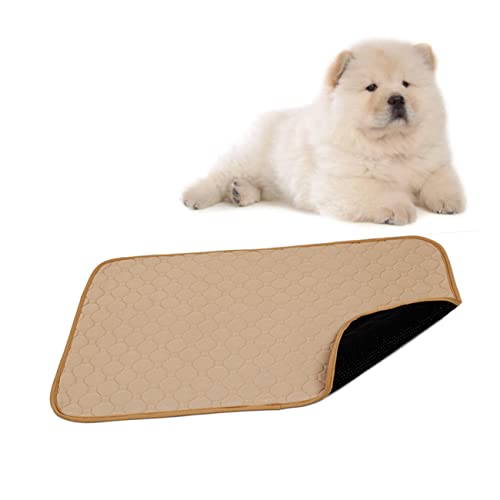 COLLBATH Haustier-PIPI-Pad Trainingsunterlage für Welpen Pinkelpads für Welpen Trainingspads für Katzen Pet Pee Pads Decken-PIPI-Pads Hunde-PIPI-Pad Wiederverwendbare Hundepipimatte Beige von COLLBATH