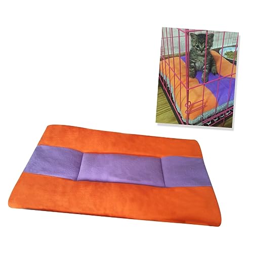 COLLBATH Haustier matratze Kissenbett für Haustiere Haustierdecke Chihuahua-Bett pet Supplies Dog beds Haustiermatte hundehölenbett Haustierartikel Haustierkissen Decke für Hund Orange von COLLBATH