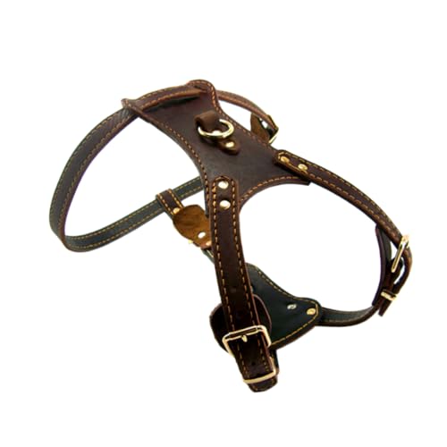 COLLBATH Haustierbedarf Dog Training Collar hundetrainingshalsband Langlebiges Hundehalsband für Haustiere Halsband für Hundetraining Kühlweste für Hunde groß mit Griff Brown von COLLBATH