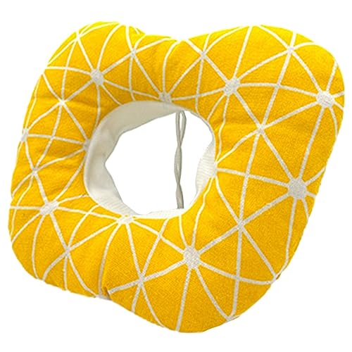 COLLBATH Haustierhalsband kleines Welpenhalsband Haustier aufblasbar Hasen zubehör hasenzubehör Welpenhalsbänder Rettungshalsband für Haustiere Halskreis für Haustiere Baumwolle Yellow von COLLBATH