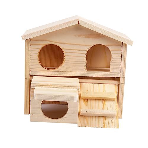 COLLBATH Holz Hamster Spielhaus Multi-Eingang Leiter für Haustier Hamster Molar Nest Pet Shelter von COLLBATH