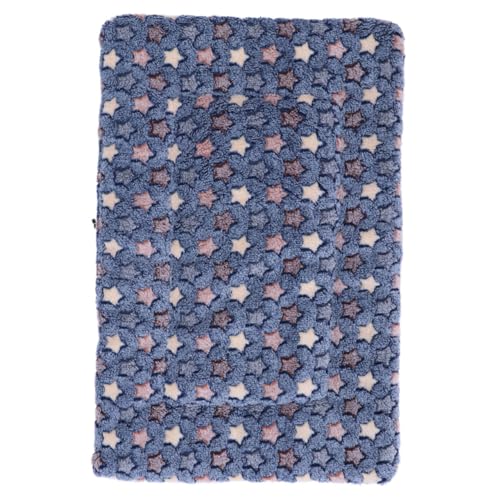 COLLBATH Haustiermatte Decke Waschbare Haustierbettwäsche Hund Bettwärmer-pad Großes Haustierbett rutschfeste Haustiermatte Thermische Katzenmatte Plüschtiere Runde Decke Blue Flanell von COLLBATH