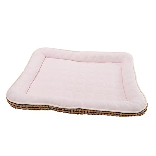 COLLBATH Haustiermatte Haustierkühlung Haustier-Kühlpads für Hunde Outdoor-Decke Kühlkissen für Haustiere Kühlbett für Hunde hundebett Hund kühlmatte Schlafbett für Haustiere Baumwolle Rosa von COLLBATH