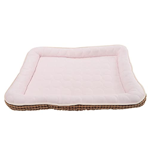 COLLBATH Haustiermatte Heimtierbedarf Chill Pad für Hunde Hund hält kühle Decke Hundematte für heißes Wetter Hundebett kühlmatten für Haustiere Dog beds Katzenbett Welpenbett Baumwolle Rosa von COLLBATH