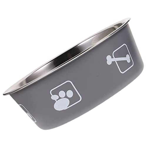 COLLBATH 14 cm großer Futternapf aus Edelstahl rutschfestes Design Hundefutternapf Tierbedarf Hundewassernapf robust und stabil für Hunde und Katzen von COLLBATH