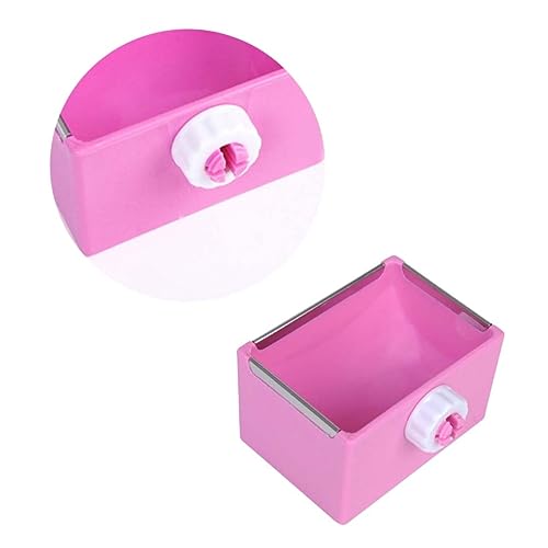 COLLBATH Haustiernapf Futternapf für Kaninchen Haustiere Napf für Meerschweinchen Futterspender dasaquinnfür Katzen pet Food Container Haustierfutterbehälter Haustierfuttergeschenkbox Rosa von COLLBATH