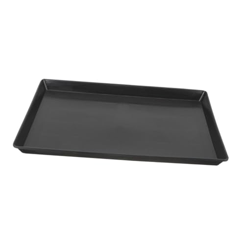 COLLBATH Haustiertablett Kistentablett Hundehüttenunterlage Käfigschale Für Haustiere Ersatzschale Für Hundeboxen Hundekäfig Schalen Ersetzen Hundenapf Tablett Hundetabletts Abs Black von COLLBATH