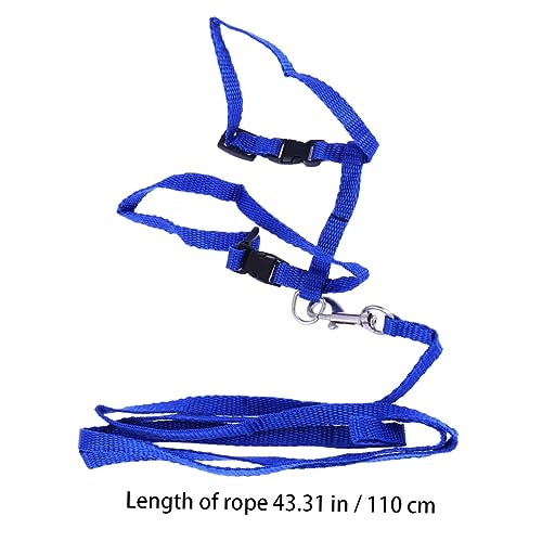 COLLBATH Haustierzubehör Reisezubehör für Katzen Haustierglocke Katzengeschirr Katzenleinen Seil Zugseil cat Leash cat Harnesses Katzen-Geschirr Haustierbedarf Haustier-Traktionsseil Blue von COLLBATH