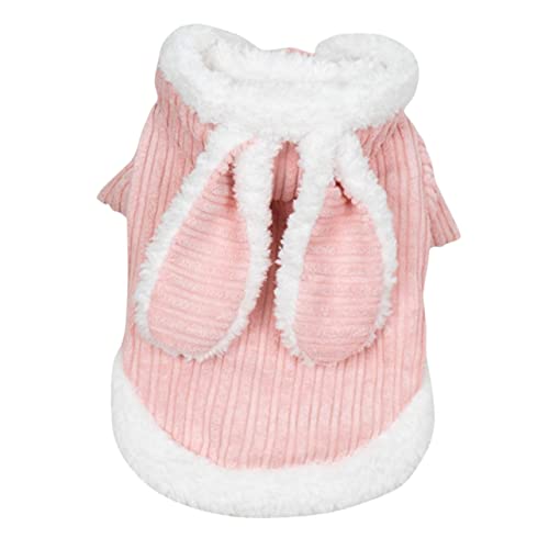 COLLBATH Hundepullover Warm Und Gemütlich Dicke Hundebekleidung Für Herbst Und Winter Fleece Hoodie Für Welpen Bunny Kostü Größe Ideal Für Kalte Tage von COLLBATH