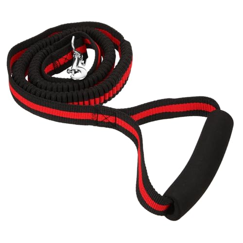 COLLBATH Hundetraining führen discovery found die entdeckung elastic belt elastic Band elastikband Leine Haustier Bunjee-Schnüre Kettenhalsband hundezubehör Gürtel elastisch Hundebedarf rot von COLLBATH