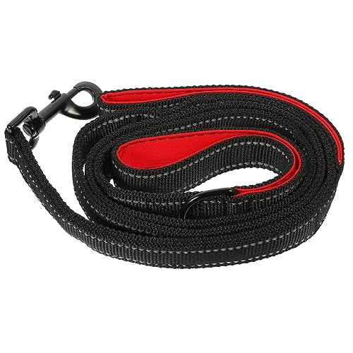 COLLBATH Hundeleine hundegurt hundelaufband hundegürtel Hunde Accessories hundezubehör Hund joggen Trainingsleine für Hunde Welpe Haustierseil mit Doppelgriff verstellbares Hundeseil Metall von COLLBATH