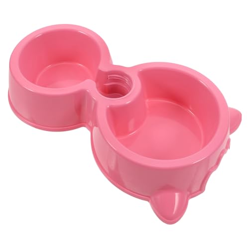 COLLBATH Automatischer Futter- und Wassernapf für Katzen -in-Eins-Napf Wassernapf für Hunde Tierfutter Wasserspender modernes Design Rosa von COLLBATH