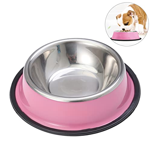 COLLBATH Hundenapf pet Bowl katzenfutter schüssel Katzenfutterschale Katzenfutternapf Haustier Futterspender Container verschütten Welpe Kiste katzennäpfe Futternapf für Hunde Rosa von COLLBATH