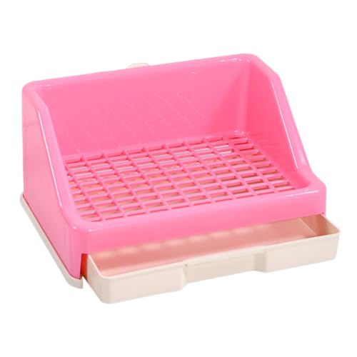 COLLBATH Kaninchen-Schubladentoilette Hamster klo kaninchentoilette Meerschweinchen-Toilette Igel Katzentoilette Haustier Hamster zubehör Häschen Toilette Bunny-Trainer-Toilette Plastik von COLLBATH