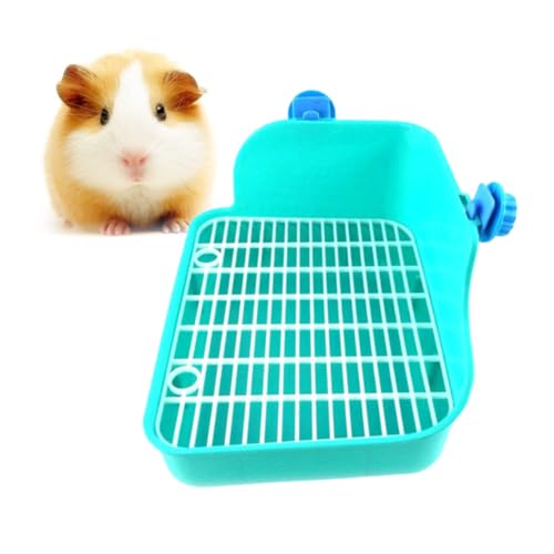 COLLBATH Kaninchen-töpfchentrainer Hamsterbettwäsche Tierkäfig Toilette Kaninchen Ecktoilette Töpfchentrainer Für Frettchen Töpfchentrainer Für Meerschweinchen Wc-pfannenablage Green von COLLBATH