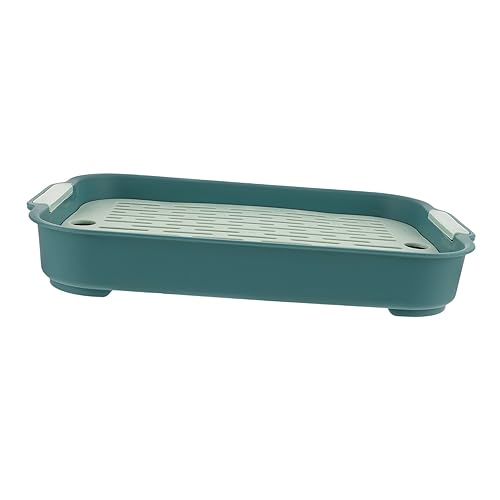 COLLBATH Kasten Kaninchentoilette Erbse Katzentoilette Käfigauskleidung Nachfüllungen Heu Hamster klo kaninchenklo Kleintierklo Hamster Toilette Kaninchen-Trainingstöpfchen pp Green von COLLBATH