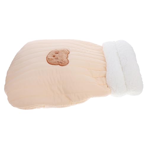 COLLBATH Katze Schlafsack Flauschiges Katzenbett Katzen Tunnel Katzenbett Katzenloch Tragbarer Katzen Schlafsack Katzenbett warm Katzenhaus Kleine Katzenbetten für Wohnungskatzen Sherpa von COLLBATH