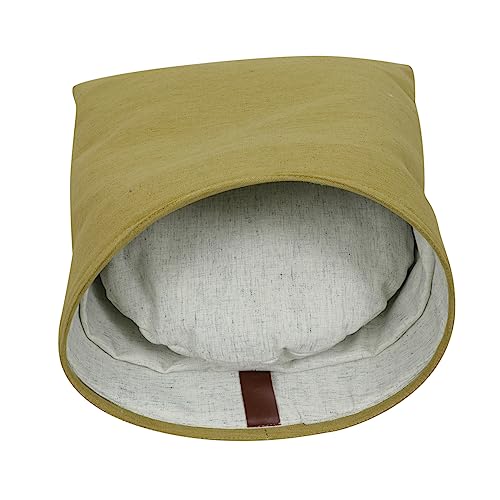 COLLBATH Katze Schlafsack cat House katzenhaus Katzen bettchen cat cave catsbests Katzengehege Katzenversteck Käfig Gehäuse Haustierbedarf Haustier warmes Bett Eingebaute PP-Baumwolle Green von COLLBATH