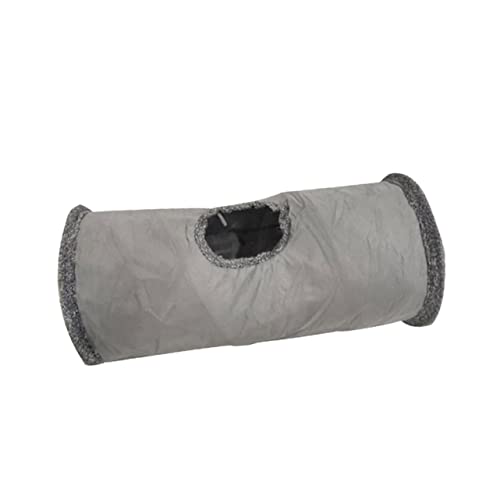 COLLBATH Katzen Katzensachen Spielzeugkatze Haustier Katzenspielzeug Katze Hängematte katzentunnel cat House katzenbettchen Katzen Tunnel aus Wildleder Hundehütte Grey von COLLBATH