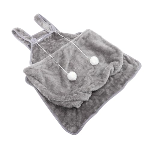 COLLBATH Katzen Tasche pet Tasche cat Apron katzenbeutel Katzen Rucksack Tragetasche für Haustiere Schlafsack Katzenschürze aus korallenrotem Vlies Katzenumarmungsschürze Korallenvlies Grey von COLLBATH