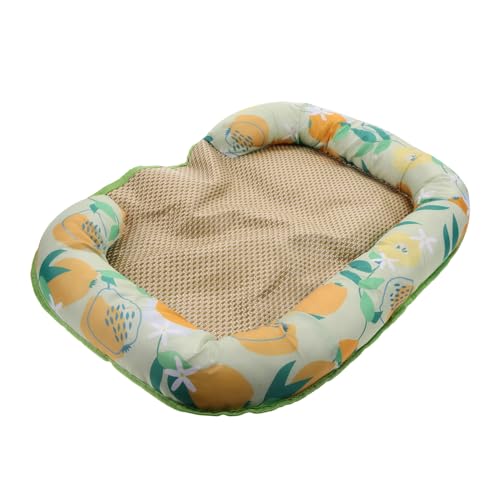 COLLBATH Katzenbettmatte Hund Coole Matte Kühlmatte für Katzen Kühldecke für Hunde katzenbettchen katzenkissen Hundebetten Katzenhütte Kätzchen Schlafunterlage Hunde Sommerbett Rattan-Matte von COLLBATH