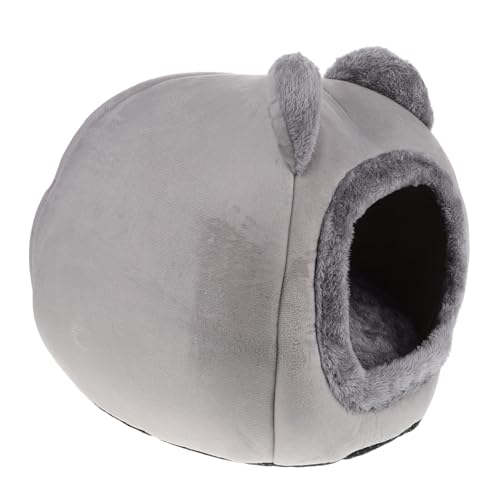 COLLBATH Katzenhaus Kätzchenbetten Für Indoor-kätzchen Katzenbett Schlafsack Für Haustiere Winterliches Haustierbett Tunnelbett Für Katzen Katze Winter Warmes Bett Katzenhäuser Grey Stoff von COLLBATH