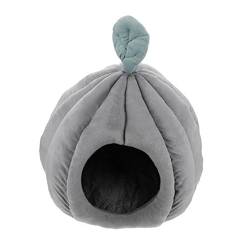 COLLBATH Katzennest Heimtierbett Kätzchenhöhle Heimtierbedarf kleines hundebett Katzenzelt Höhle haustierbett pet Bed catsbests Lebensraum für Haustiere Katzenbett warm halten Stoff Grey von COLLBATH