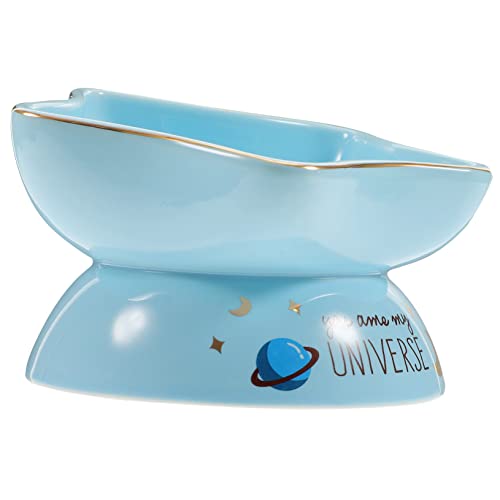 COLLBATH Katzenschüssel aus Keramik gekippter Futternapf geneigter Futternapf pet Water Bowl katzenfutter schüssel Hundenäpfe Katzennäpfe Welpenfutterstation für Haustiere Katzennapf von COLLBATH