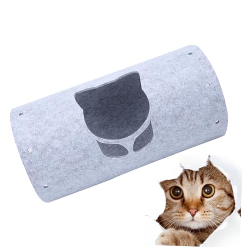 COLLBATH Katzenspielzeug katzenmatte unterlage katzennapf catsbests cat Toy cat Katzentunneltasche Tunnel für Wohnungskatzen Bausatz Tunnelspielzeug für Katzen Haustierbedarf Grey von COLLBATH