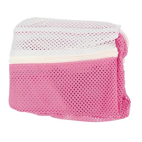 COLLBATH Katzentasche Waschen Netzbeutel Zum Waschen Der Katze Katzenpflegetasche Katzenduschtasche Mit Kordelzug Netztasche Für Die Katzenpflege Katze Putzbeutel Polyester-Netz Rosa von COLLBATH