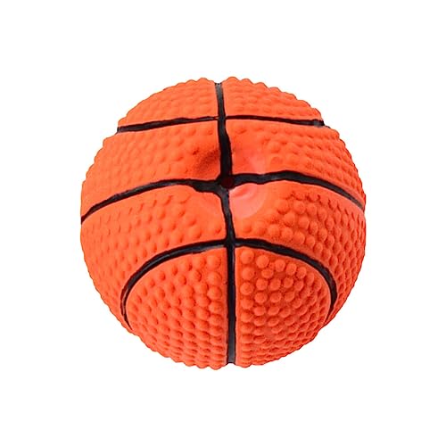 COLLBATH Kauspielzeug Für Hunde Basketballform Quietschendes Interaktives Hundespielzeug Für Zahnpflege Und Spielspaß Ideal Für Kleine Und Mittelgroße Hunde von COLLBATH