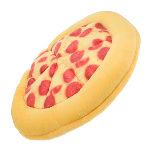 COLLBATH Kauspielzeug Für Hunde Interaktives Pizza Mit Quietscher Für Welpen Und Mittelgroße Hunde Robustes Gummimaterial Ideal Zum Zahnen Und von COLLBATH