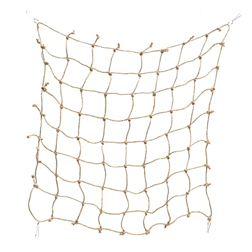 COLLBATH Papagei Seil Barsch Vogel Spielzeug Eichhörnchen Reptil Hängematte Netz Große Haustier Klettern Net Bunte Woven Net Haken von COLLBATH