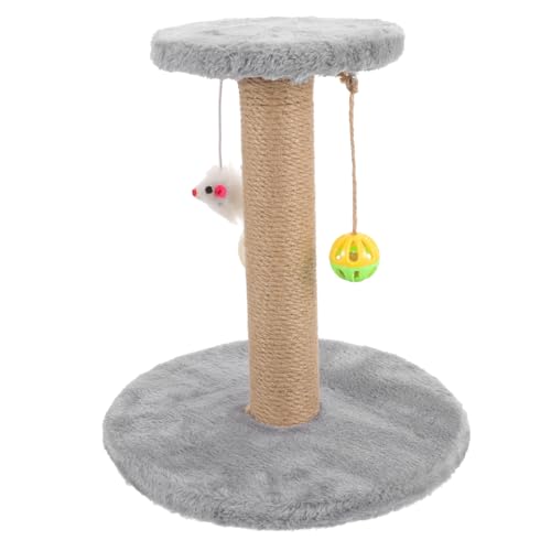 COLLBATH Kratzbaum Für Katzen Aus Sisal Kratzstange Für Haustiere Integrierter Kätzchenkratzer Katzenkletterer Kätzchenkratzer Für Den Täglichen Gebrauch Kätzchen Kratzbaum Massivholz Grey von COLLBATH