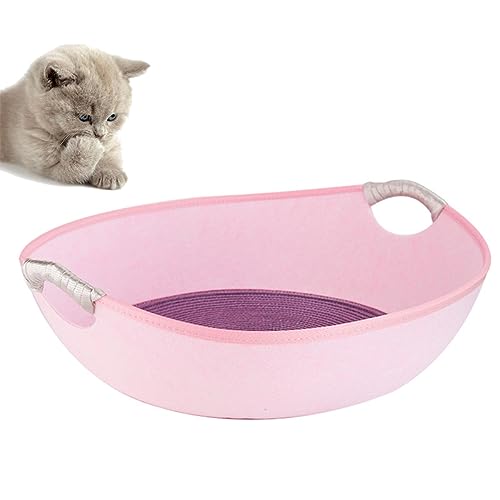 COLLBATH Kreatives Schlafnest Für Haustiere Bequemes Katzennest Aus Filz Rosa Mit Kissen Zufälliger Farbe Ideal Für Ruhige Momente Und Entspannung Perfekt Als Katzenwohnsitz Und von COLLBATH