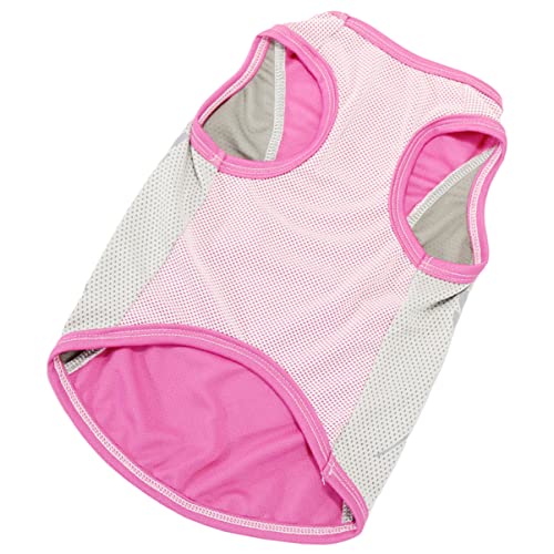 COLLBATH Kühlweste für Haustiere Kühlweste für französische Bulldogge Hundespielzeug Puffer Dog Costume Haustierweste Kühlkleidung für Haustiere Sommerkleidung für Haustiere Polyester Rosa von COLLBATH