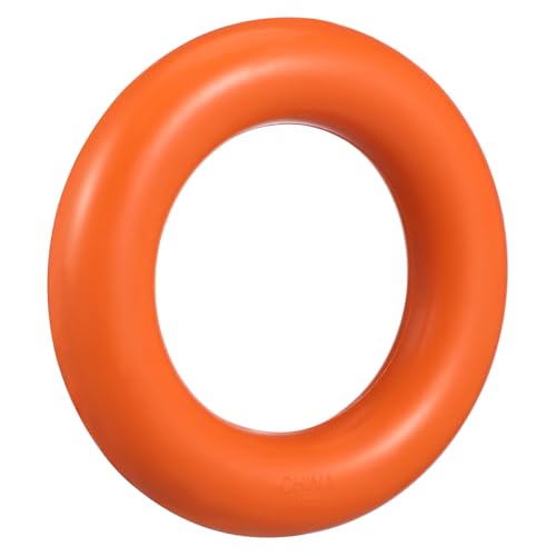 COLLBATH Langlebiges Gummi Hundebeißspielzeug Orange Kauspielzeug Ring Für Welpen Fördert Die Zahnpflege Und Sorgt Für Stundenlangen Spielspaß Ideal Für Kleine Und Große Hunde von COLLBATH