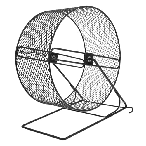 COLLBATH Leises Hamster Laufrad Für Nagetiere Für Hamster Rennmäuse Und Zwerghamster Mit Stabilem Gestell Ideal Für Das Und Die Krallenpflege von COLLBATH
