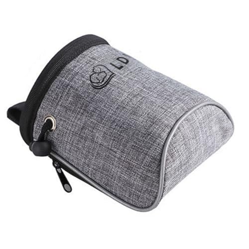 COLLBATH Leckereien für das Haustiertraining Haustierabfälle Geruchstrainingsset für Hunde Kotbeutel Dog Treat Bag Snackbeutel für Haustiere Trainingstasche für Welpen Oxford-Stoff Grey von COLLBATH