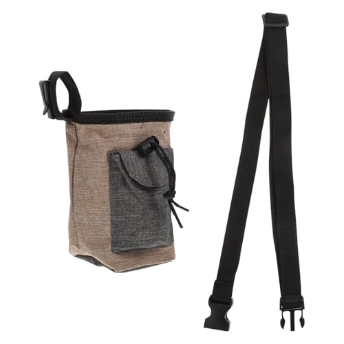 COLLBATH Leckerli-Tasche Für Haustiere Hündchen Trainingsbeutel Für Welpen Taschentier Rucksackträger Für Hunde Hundehandtasche Für Kleine Hunde Tasche Für Hundesnacks Hundekotbeutel Brown von COLLBATH