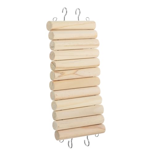 COLLBATH Hamster-Spielplatz-Set Holzleiter-Spielzeug Meerschweinchen-Versteck 8 cm 20 cm lang stimuliert die Bewegungskoordinationsfähigkeiten des Haustiers von COLLBATH