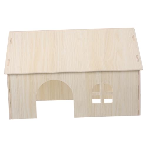 COLLBATH Meerschweinchen-Versteckhaus Holz-Hamsterhaus Hamsterspielplatz Hamsterversteck Nest Haustier-Holznest Kleintiere Holzhaus von COLLBATH