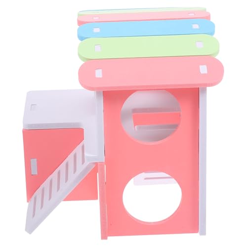 COLLBATH Hamsterversteck Mit Leiter Meerschweinchen-Villa-Bett Stabiles PVC-zubehör COLLBATH Hamsterversteck Mit Leiter Meerschweinchen-Villa-Bett Stabiles PVC-zubehör von COLLBATH