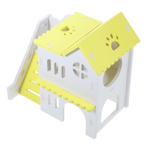 COLLBATH Meerschweinchenheim nagerhaus nager Meerschweinchen Schlafplatz kleintierspielzeug Hamsterversteck Kleintierhängematte Zaun Haustier Hamsterkäfig aus PVC Hamsterleiter von COLLBATH