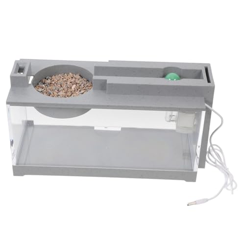 COLLBATH Mikro-Aquarium Tischfischbecken Mini-Aquarium für den Schreibtisch Mini-Landschaftsfischbecken Aquarien-Dekoration für den Schreibtisch Betta-Terrarium Aquarium Fischbecken Abs von COLLBATH