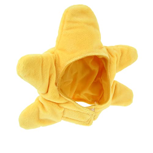 COLLBATH Mütze stylen tiermütze Animal Party katzenmütze katzrnzubehör weihnachtsbekleidung Haustier Hunde-Kürbis-Hut Katze süße Mütze Hund Cosplay Hut Katze Cosplay Hut Plüsch Yellow von COLLBATH