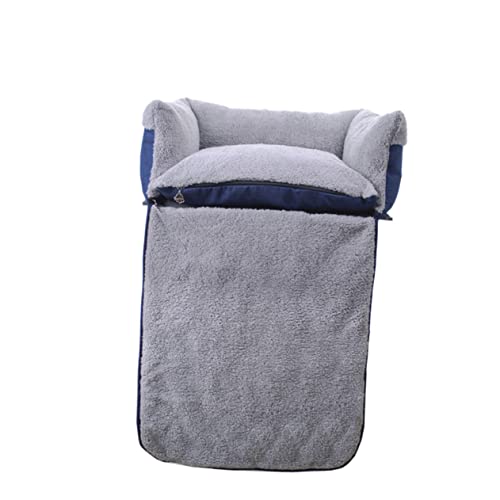 COLLBATH Multifunktionaler hundebetten haustierbett Hundehütte Extra großes Hundebett. Großes Hundebett Clamshell-Schlafsofa für Hunde Quadratisches Schlafsofa für Hunde Blue von COLLBATH